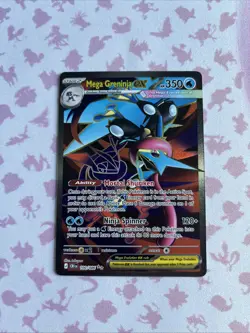 Mega Greninja ex 100/086 Me04: Chaos Rising Holo Pokemon TCG (NM) - Image 1
