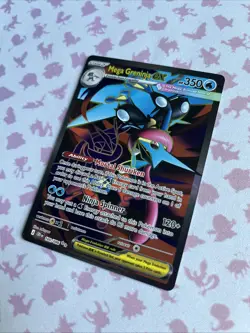 Mega Greninja ex 100/086 Me04: Chaos Rising Holo Pokemon TCG (NM) - Image 3