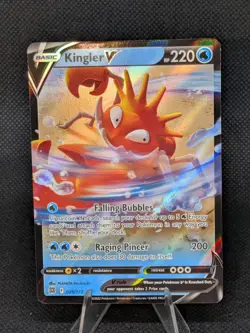 Kingler V 028/172 SWSH09: Brilliant Stars Ultra Rare Holo - Pokemon TCG - Image 1