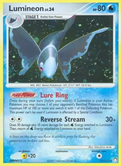 Pokemon TCG - Lumineon - 11/123 - Holo Rare - Mysterious Treasures [Light Play] - Image 1