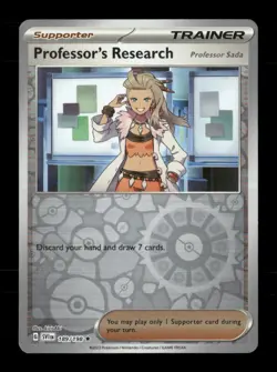 Professor's Research (Sada) 189/198 Scarlet & Violet Reverse Holo NM/M Pokemon - Image 1