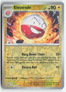 ELECTRODE 101/165 RARE 151 POKEMON REVERSE HOLO NM/M - Image 1