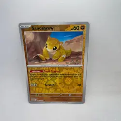 Sandshrew 027/165 Common 151 Pokemon Reverse Holo Near Mint - Image 1