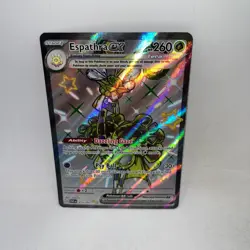 Espathra ex 214/091 Shiny Ultra Rare Paldean Fates Pokemon Holo Near Mint - Image 1