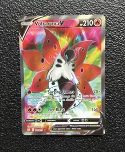 Pokemon TCG - Volcarona V 170/203 - Full Art Holo Rare - Evolving Skies *NM/M - Image 1