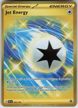 Jet Energy 252/191 Hyper Rare Surging Sparks Pokemon Near Mint - Image 1