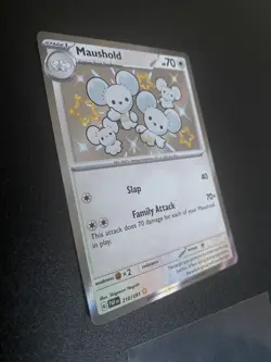 Maushold 210/091 Paldean Fates Baby Shiny Near Mint Pokemon TCG - Image 3
