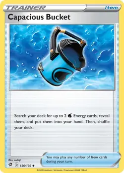 Pokemon TCG Capacious Bucket 156/192 - Uncommon - Rebel Clash LP - Image 1