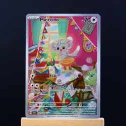 ✨Pokemon TCG Minccino ⭐ 182/162 Temporal Forces IR Holo Rare Pack Fresh 🤩 - Image 1