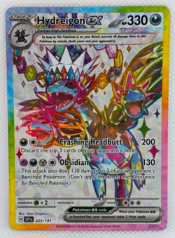 Pokemon Surging Sparks - Hydreigon EX 223/191 - Ultra Rare - NM/M Condition - Image 1