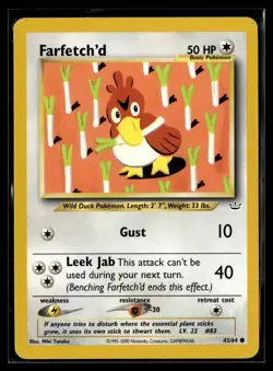 Pokemon TCG Neo Revelation #43/64 Farfetch'd - Image 1