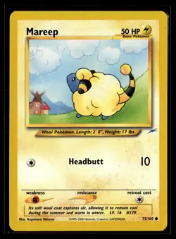 Pokemon TCG Neo Destiny #075/105 Mareep - Image 1
