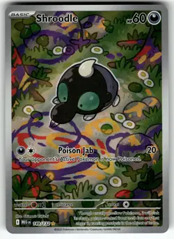 Shroodle 149/132 Illustration Rare Mega Evolution Pokemon Near Mint - Image 1