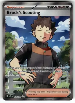 Brock's Scouting 179/159 Ultra Rare Journey Together Pokemon Near Mint - Image 1
