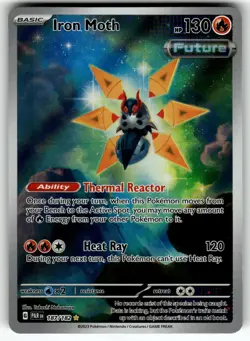 Iron Moth 187/182 Illustration Rare Paradox Rift Pokemon Near Mint - Image 1