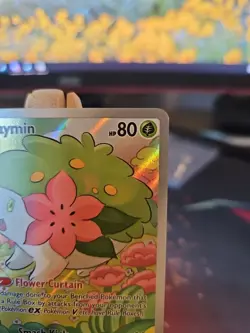 Pokemon TCG Shaymin Holo Card Illustration Rare, 185/182, Destined Rivals Series - Image 3