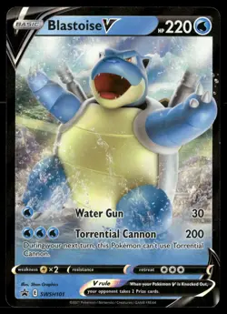 Blastoise V SWSH101 Holo Promo Sword & Shield Promo Pokemon LP - Image 1