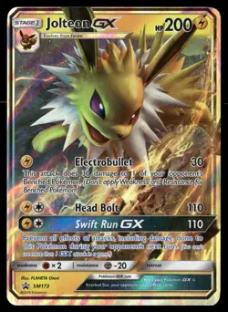 Jolteon GX - SM173 Holo Promo Sun & Moon Promo Pokemon MP - Image 1