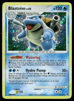 Blastoise 2/132 Holo Rare Secret Wonders Pokemon DMG - Image 1