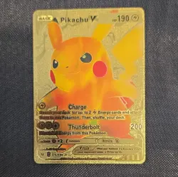 Nintendo Pikachu V 170/185 Ultra Rare Full Art Holo Vivid Voltage 2020 190HP - Image 2