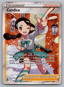 Candice (Full Art) Ultra Rare Pokemon SWSH12: Silver Tempest 189/195 NM - Image 1