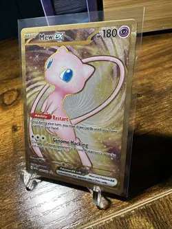Mew EX 151 UPC Shiny Gold Metal Card Promo 205/165 MEW EN 2023 Pokemon - NM - Image 2
