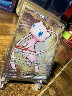 Mew EX 151 UPC Shiny Gold Metal Card Promo 205/165 MEW EN 2023 Pokemon - NM - Image 3