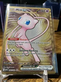 Mew EX 151 UPC Shiny Gold Metal Card Promo 205/165 MEW EN 2023 Pokemon - NM - Image 4