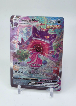 Custom SPARKLING HOLO GENGAR Vmax GENGAR Card READ DESCRIPTION BELOW - Image 1