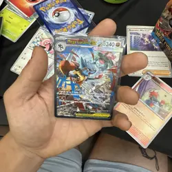 Mega Lucario Ex Alternate Art 179/132 Mega Evolution Secret Rare Pokemon Card NM - Image 2