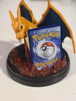 Charizard EX Super Premium Collection Figure Statue Card Stand - Image 1