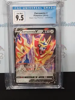 Pokemon 2020 Zamazenta V Black Star Promo Holo Cgc Graded 9.5 Trading Card - Image 2