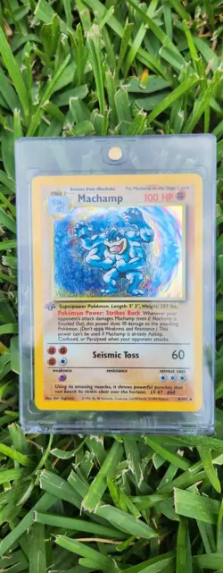 ☆Limited Time Offer!!! First Edition Holo Foil Machamp Pokemon Card☆ - Image 1