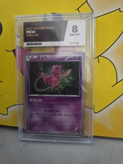 Ace Mew 044/171 The Best of XY Graded Card 2017 Ace 8 Graded - Image 1