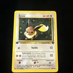 Pokemon Eevee 55/82 - Common - 1st Edition Team Rocket (2000) - NM - Image 1