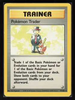 Pokemon Trader Rare Pokemon Base Set 077/102 MP - Image 1