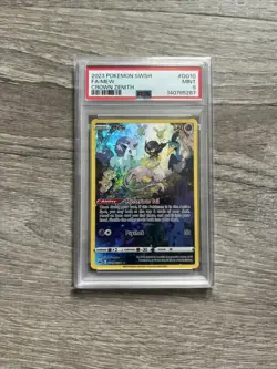 2023 POKEMON SWSH #GG10 Full Art Mew CROWN ZENITH PSA 9 - Image 1