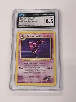 Sabrina's Haunter Gym Heroes 58/132 Pokemon CGC 8.5 - Image 1