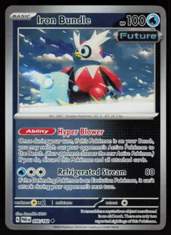 Iron Bundle 056/182 Uncommon Paradox Rift Pokemon Reverse Holo Near Mint - Image 1