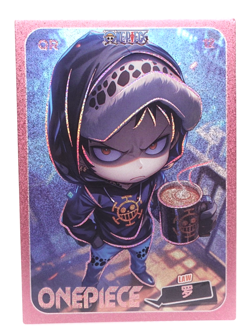 Law One Piece Chibi Foil Anime Collectible Trading Card - Image 1