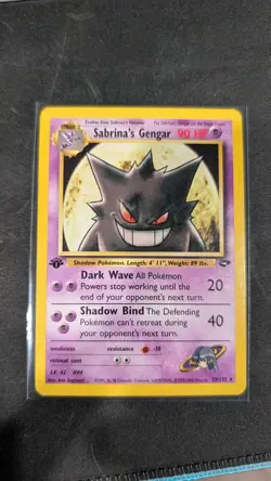 Pokemon Sabrina's Gengar 29/132 Gym Challenge 1st Edition Rare Regular 90 HP - Image 2