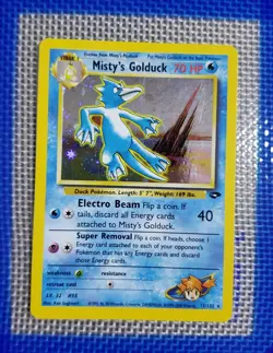Pokemon TCG Misty's Golduck Gym Challenge Holo Card 12/132 Unlimited Rare - Image 1