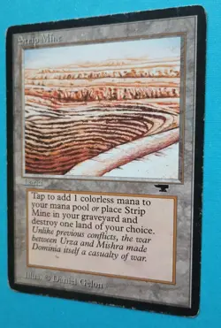 Magic the Gathering MTG Antiquities STRIP MINE (Even Horizon) MP RARE 1994! - Image 3