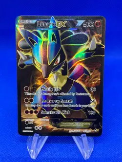 2014 Pokemon XY Furious Fists Lucario EX 107/111 Ultra Rare LP - Image 1
