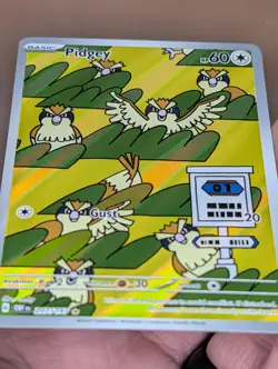 Pokemon Pidgey 207/197 SV03 Obsidian Flames Holo Illustration Rare 60 HP - Image 2