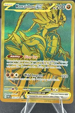 Pokemon tcg sv: paldean fates Koraidon ex 245/091 hyper rare holo English - Image 1