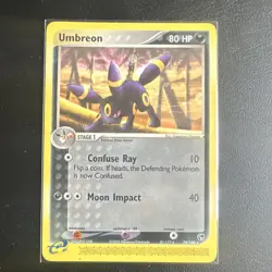 Pokemon TCG Umbreon EX Sandstorm Rare Regular 24/100 80 HP English Stage 1 - Image 1