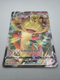 Pokemon MEOWTH VMAX Oversized Jumbo Black Star Promo #SWSH005 - Image 2