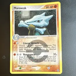 Pokemon TCG Marowak FireRed & LeafGreen Holo Rare Reverse 7/112 80 HP - Image 1