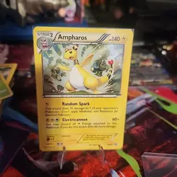 Pokemon TCG Ampharos BW67 BW Black Star Promos Holo LP/DMG *Check description!* - Image 1
